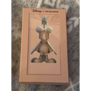 Disney x baublebar Mickey Mouse shiny nude skin beige tan Bag Charm/keychain